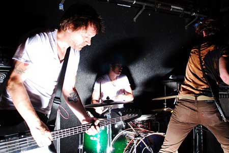 [ A Place to Bury Strangers pictured at the Bodega Social Club in Nottingham ]