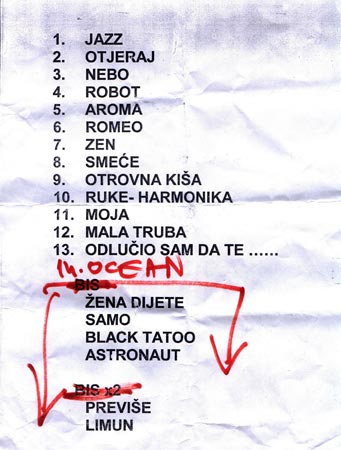 [ setlista ]