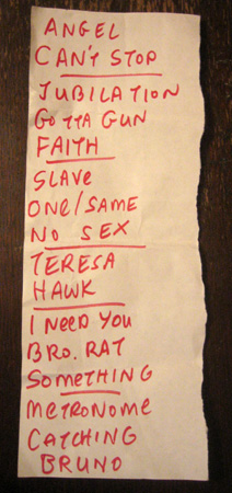 [ setlist - nomeansno @ kset, 25/04/2011 ]