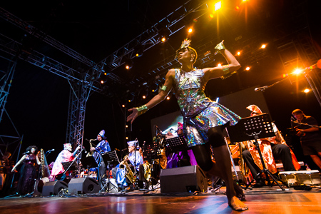 [ Sun Ra Centennial Dream Arkestra @ Baant Pohoda 2014 festival, 10>12/07/2014 @ Trenn Airport, Trenn (Slovaka) ]