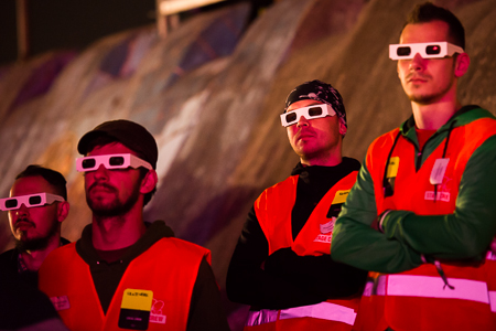 [ Kraftwerk 3D @ Baant Pohoda 2014 festival, 10>12/07/2014 @ Trenn Airport, Trenn (Slovaka) ]