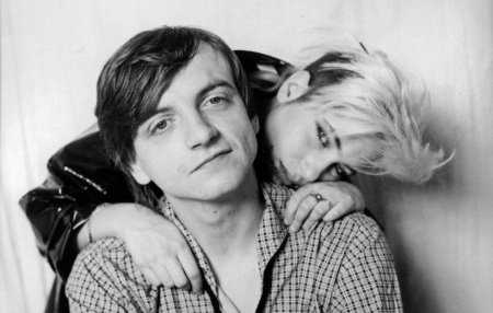 [ Mark E. Smith & Brix Smith, 1985. ]