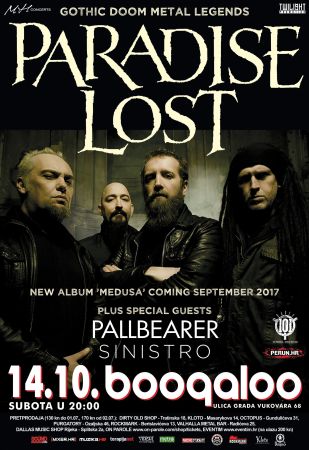 [ Paradise Lost, Pallbearer, Sinistro @ Boogaloo, 14.10.2017. ]