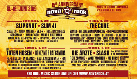 [ Novarock lineup 2019 ]