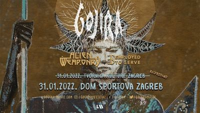 cover: GOJIRA + ALIEN WEAPONRY + EMPLOYED TO SERVE @ Dom sportova, Zagreb, 31/01/2022