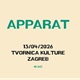 cover: APPARAT @ Tvornica kulture, Zagreb, 13/04/2026