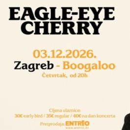 cover: Eagle-Eye Cherry @ Boogaloo, Zagreb, 03/12/2026